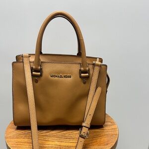 Michael Kors Camel Satchel